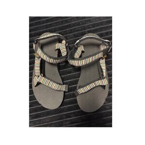 Teva Women's Original Universal Sandal, Dot Matrix Black Multi, 7m